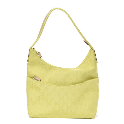 Gucci Nylon Monogram Small Hobo Yellow 1 of 11