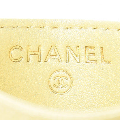 Chanel Iridescent Caviar Quilted Card Holder Yellow 6 of 9