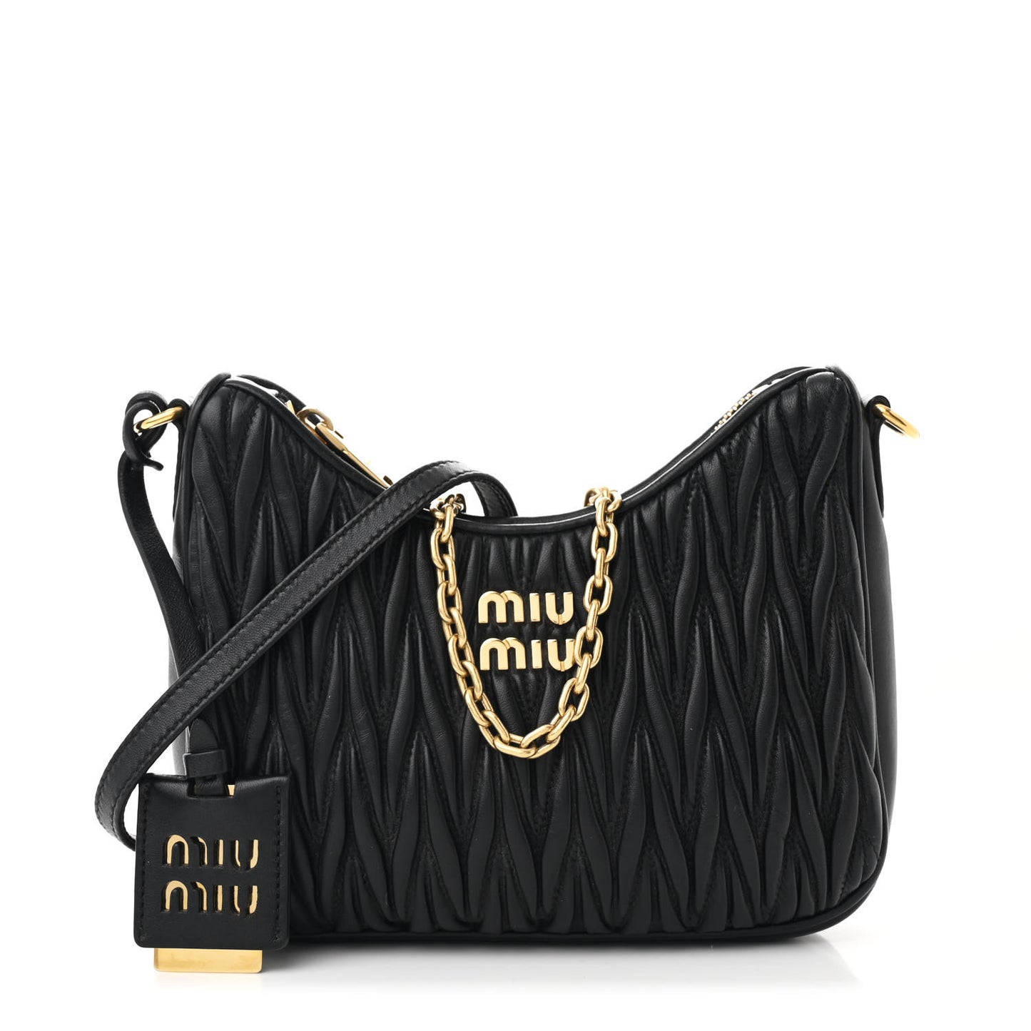 Nappa Matelasse Shoulder Bag Black