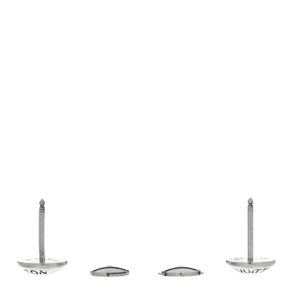 Louis Vuitton 18K White Gold Clous Ear Studs Earrings 3 of 4
