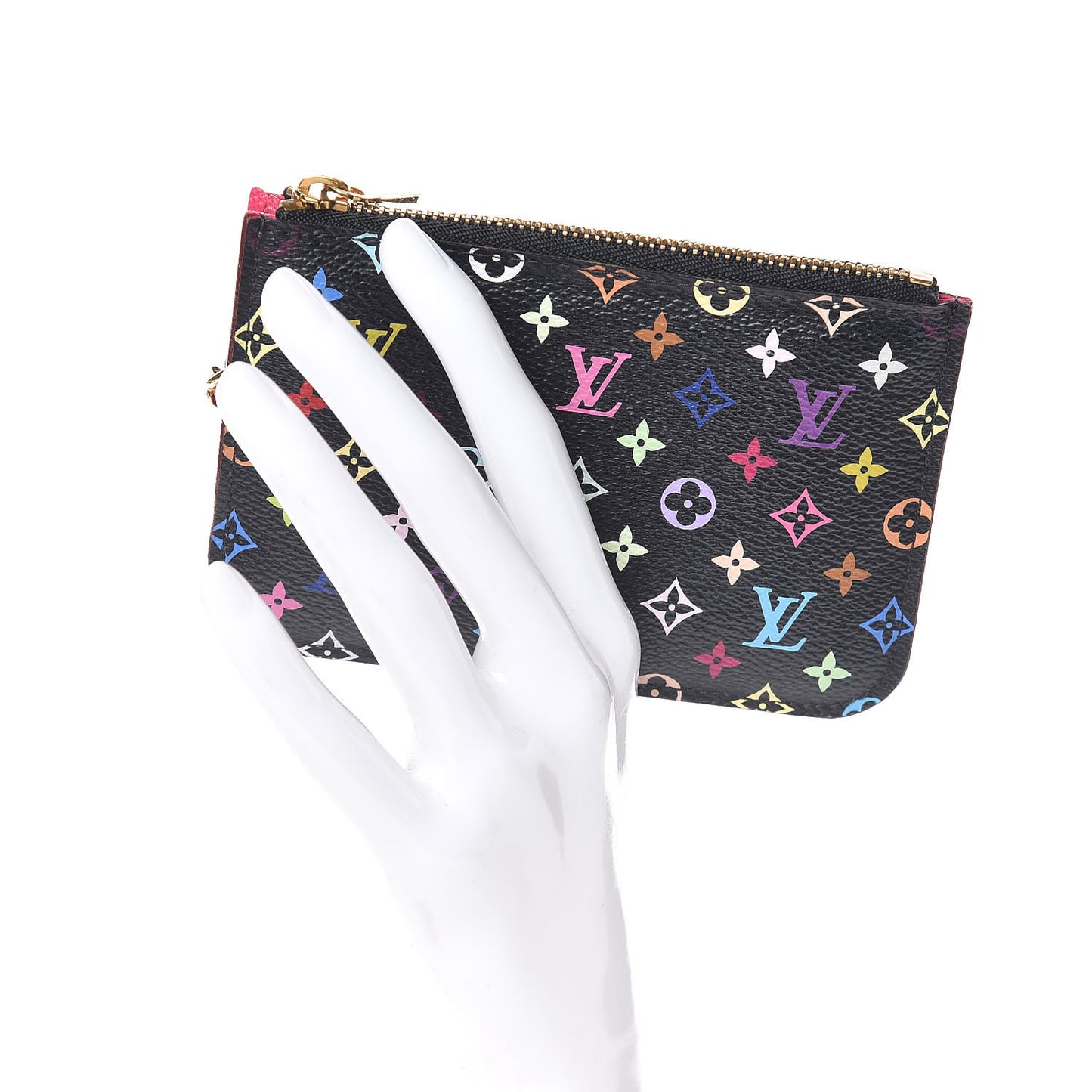 Monogram Multicolor Key Pouch Black Grenade