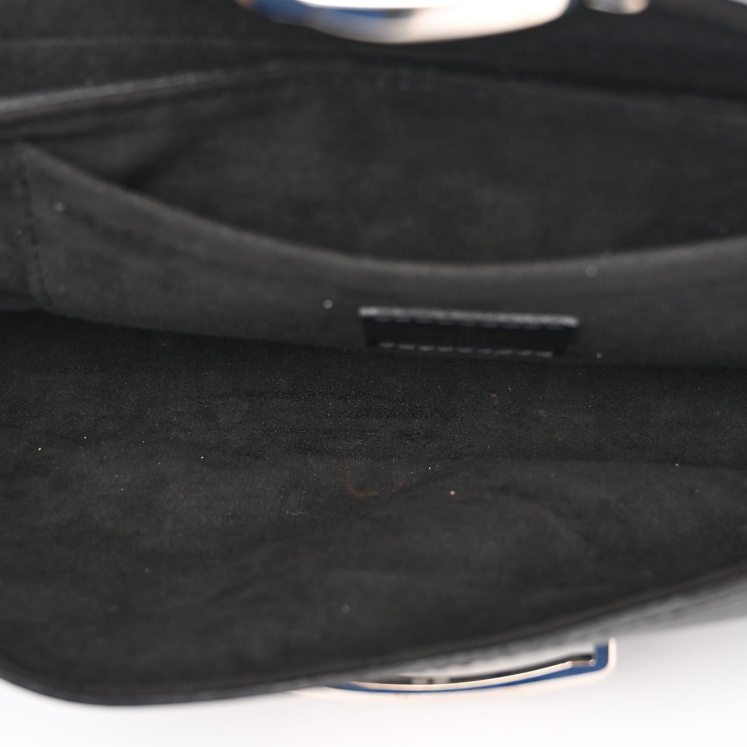 Louis Vuitton Epi Montaigne Clutch Black 5 of 9