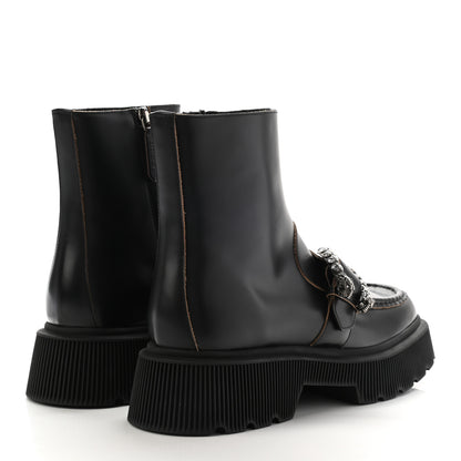 Gucci Cordovan Lux Dionysus Hunder Boots 40 Black 4 of 12