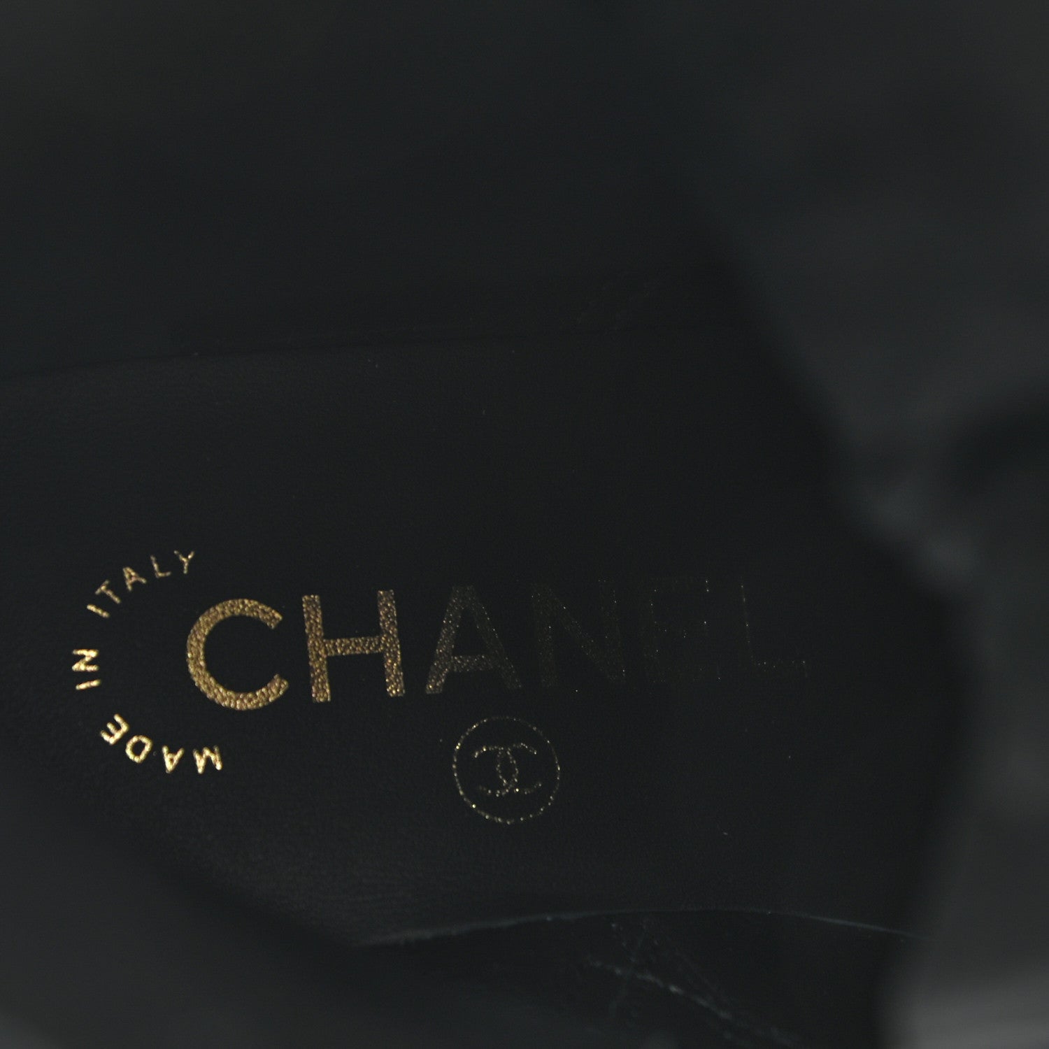 Chanel Crumpled Lambskin Shiny Calfskin Lace Up Combat Boots 35.5 Black 7 of 10