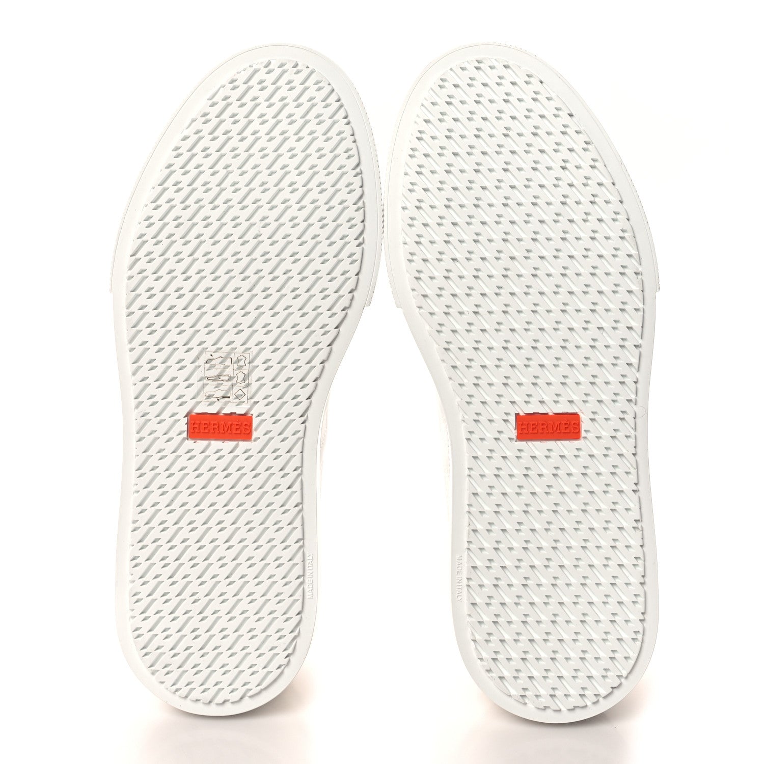 Hermes Calfskin Deep Sneakers 37.5 White Naturel 5 of 9