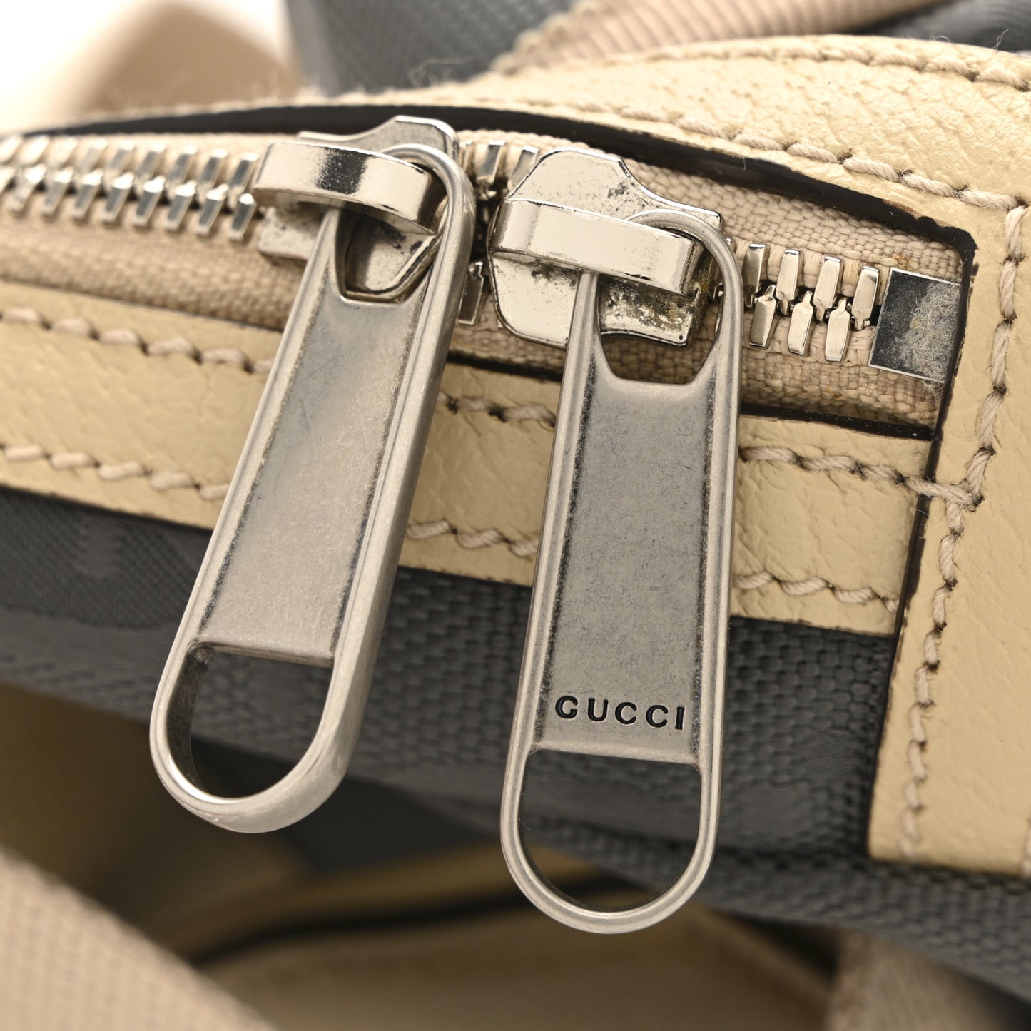 Econyl Nylon Monogram Off The Grid Sling Backpack Graphite Grey New Plaster