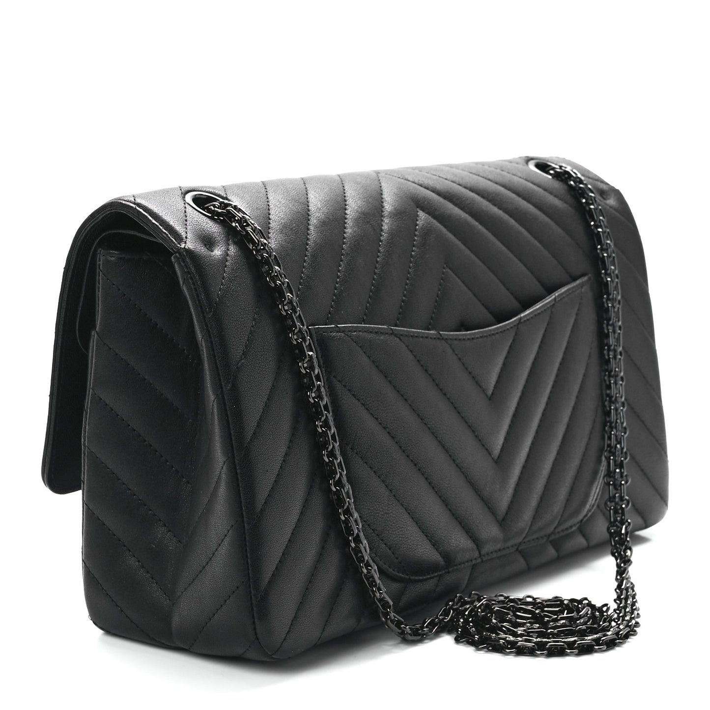 Sheepskin Chevron Quilted 2.55 Reissue 226 Flap So Black