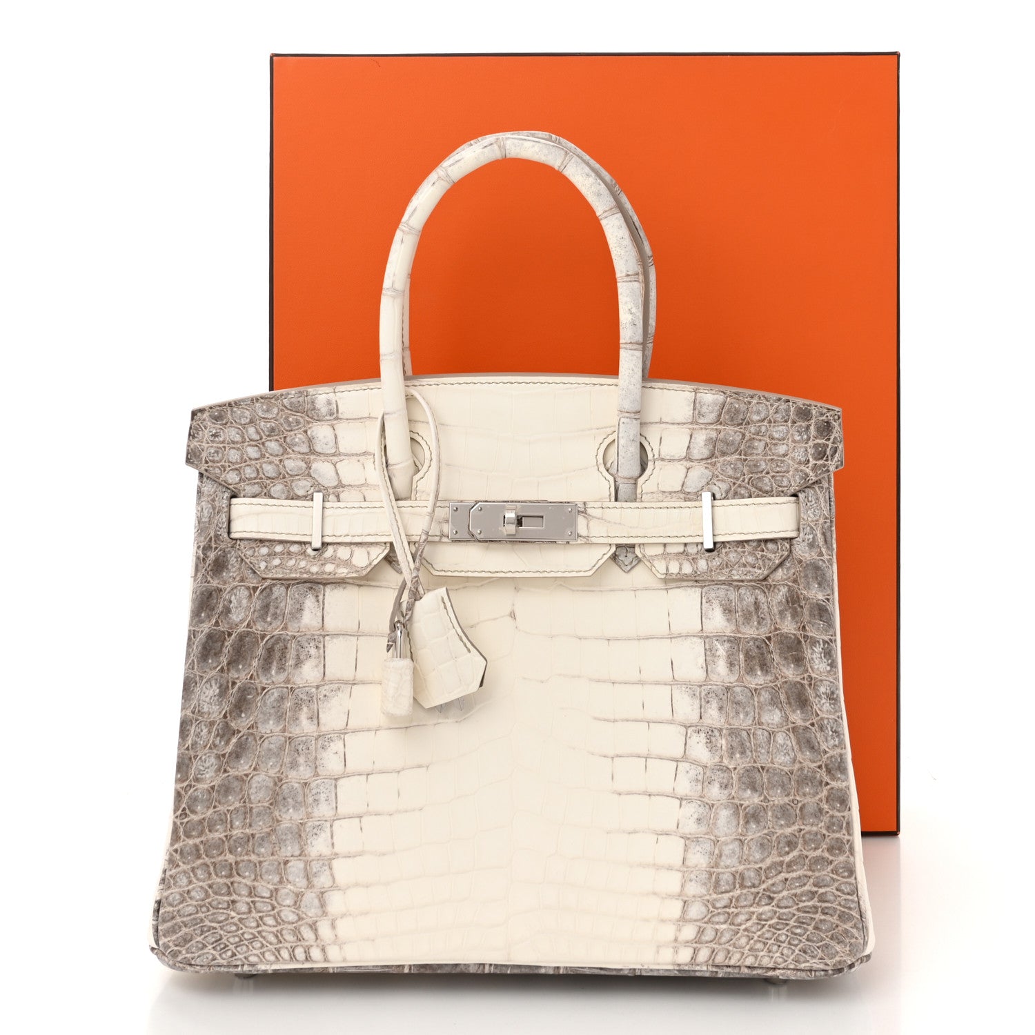 Hermes Matte Niloticus Crocodile Himalaya Birkin 30 Blanc 12 of 12
