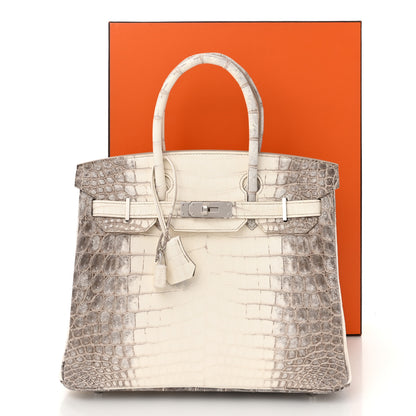 Hermes Matte Niloticus Crocodile Himalaya Birkin 30 Blanc 12 of 12