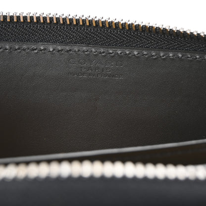 Goyard Goyardine Matignon Zip Around GM Wallet Black 6 of 7