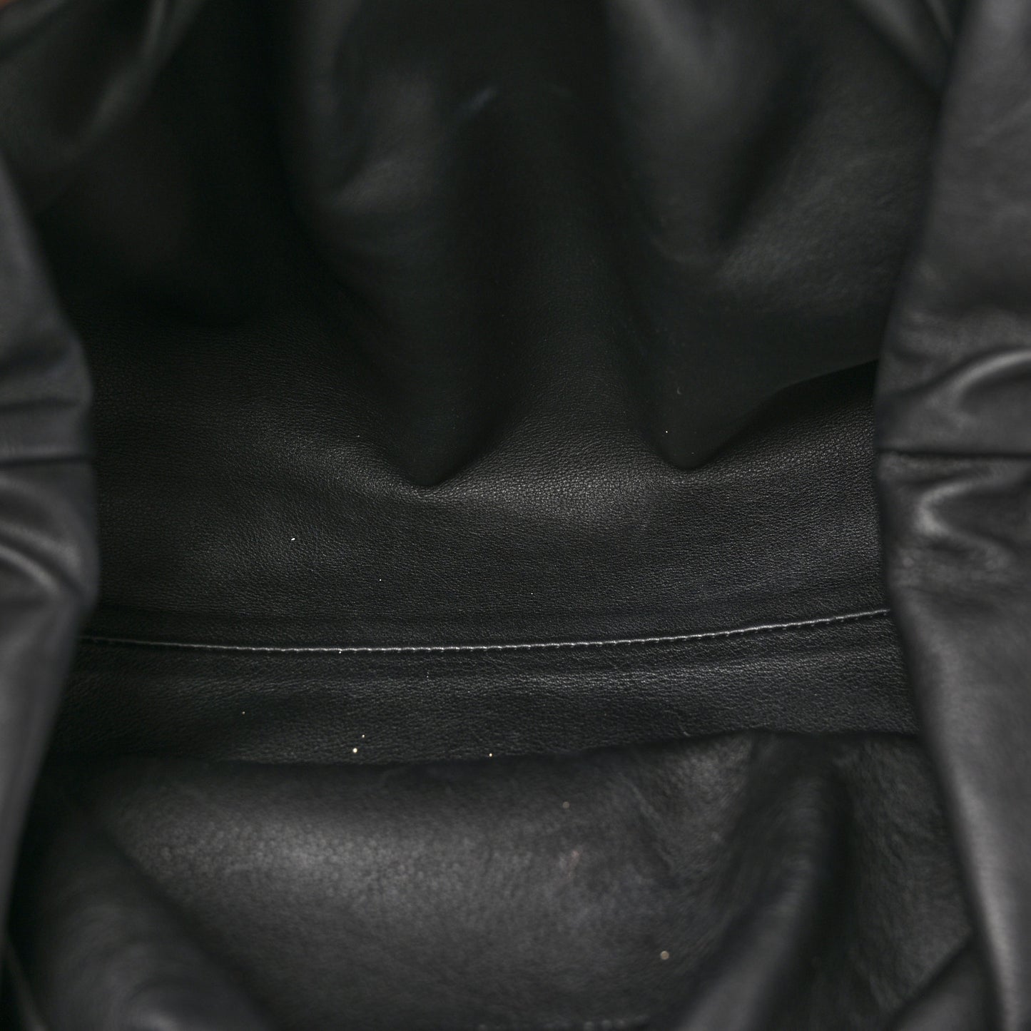 Smooth Butter Calf The Pouch Oversized Clutch Black