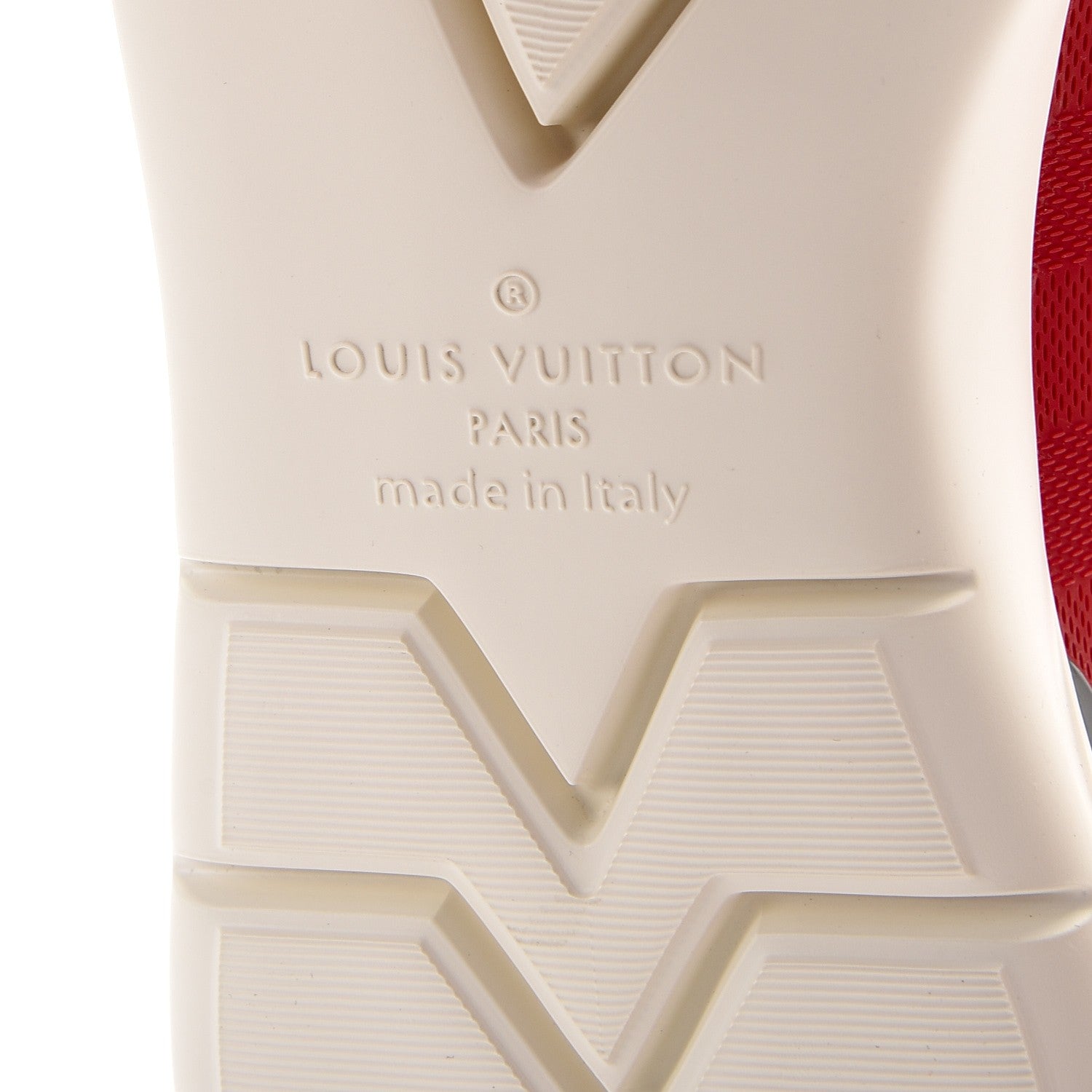 Louis Vuitton Rubber Mesh Suede Damier Fastlane Low Sneakers 9 Rouge 6 of 9