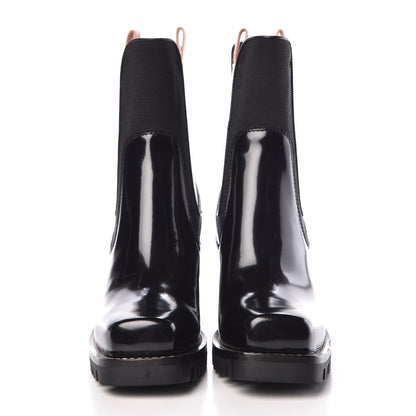 Louis Vuitton Patent Monogram Limitless Ankle Boots 38 Black 2 of 9