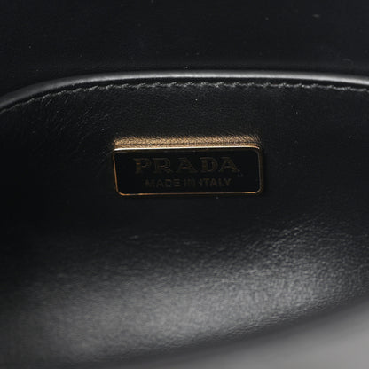 Prada City Calf Triangle Flap Shoulder Bag Black 5 of 9