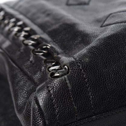 Chanel Glazed Calfskin Large Modern Chain Tote Black 26 of 27