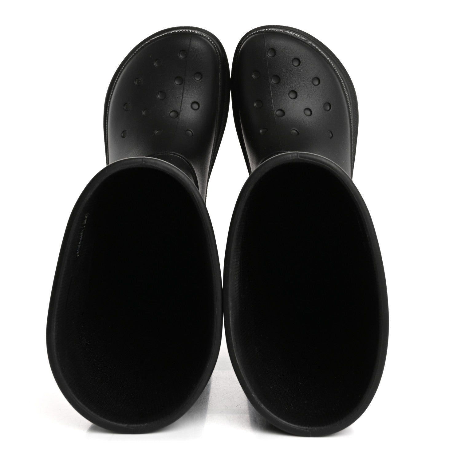 Balenciaga X CROCS Rubber Womens Rain Boots 37 Black 2 of 9