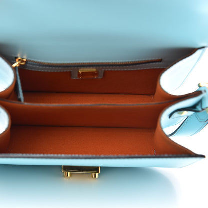 MCM Calfskin Patricia Crossbody Bag Liquid Blue 5 of 8