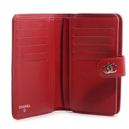 Chanel Caviar Sevruga Large Zip Pocket Wallet Red 5 of 8