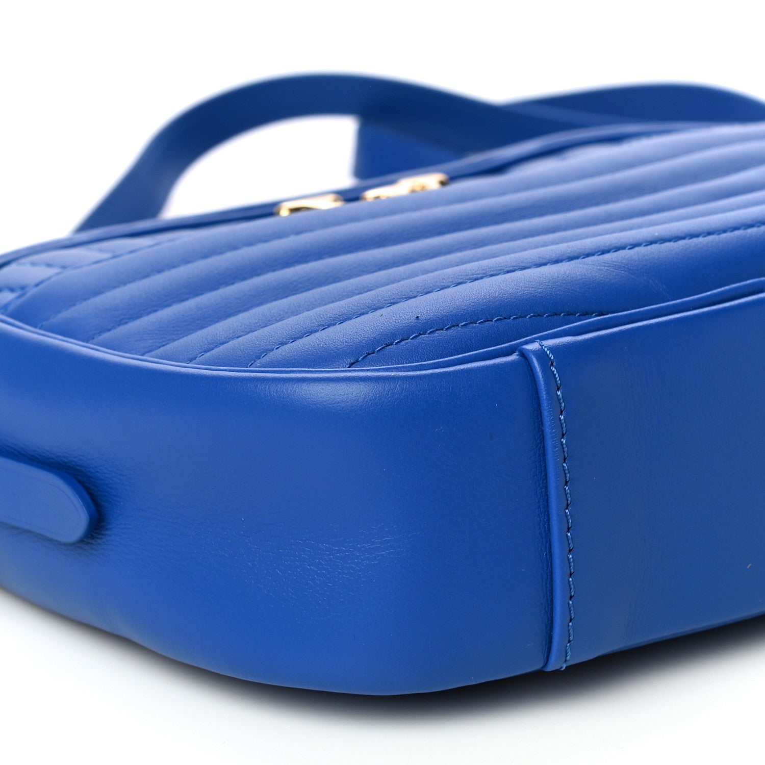 Louis Vuitton Calfskin New Wave Camera Bag Bleu Neon 9 of 19