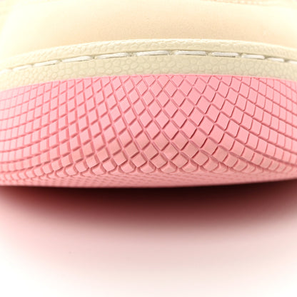 Gucci Calfskin GG Supreme Crystals Web Screener Sneakers 38 Beige Ebony Wild Rose 14 of 15