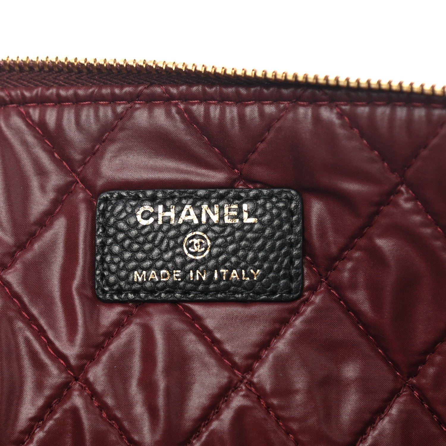 Chanel Caviar Quilted Large Cosmetic Case Black 6 of 7
