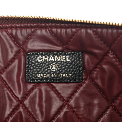 Chanel Caviar Quilted Large Cosmetic Case Black 6 of 7