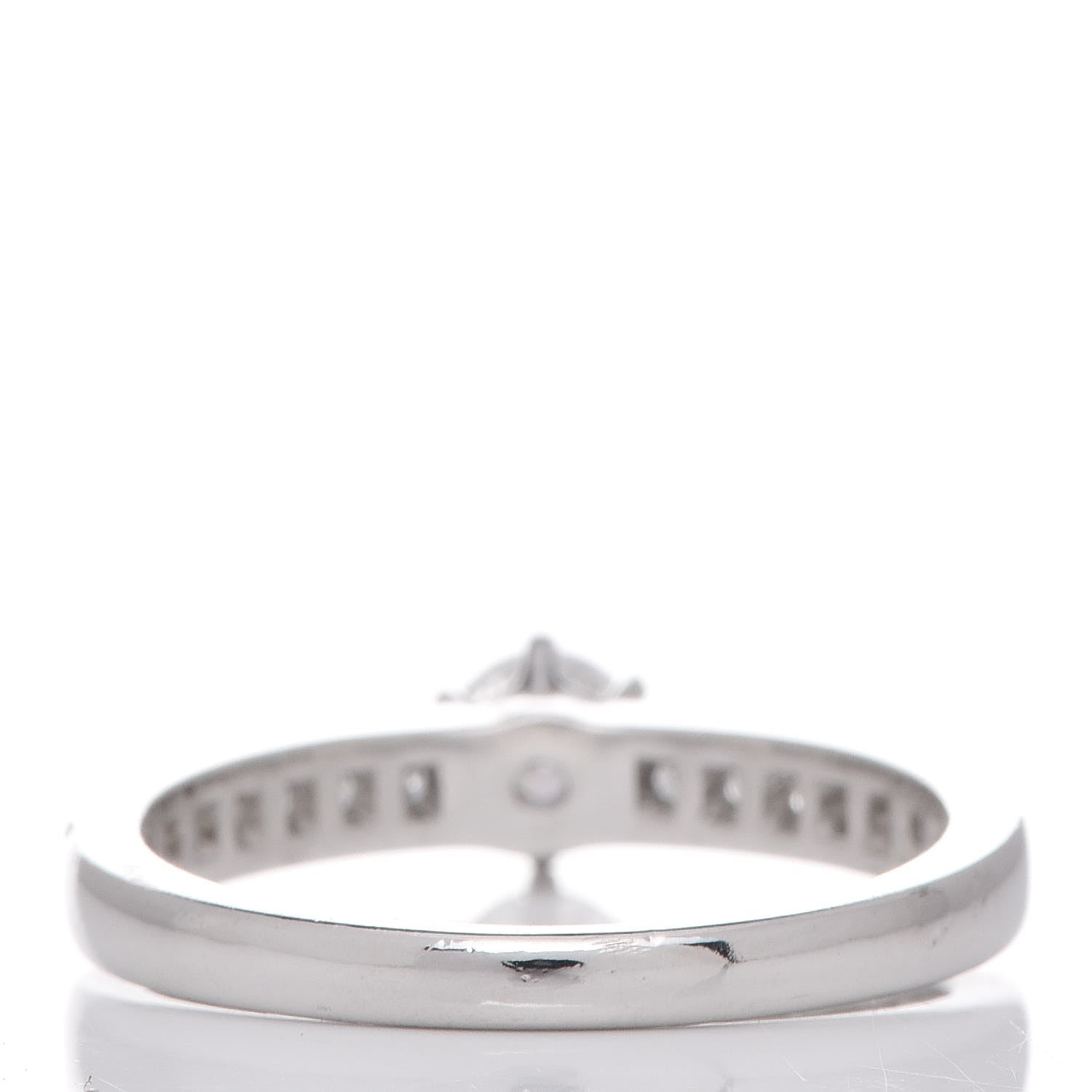 Tiffany 18K Platinum Diamond .31ct Engagement Ring 52 6 10 of 12