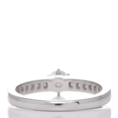 Tiffany 18K Platinum Diamond .31ct Engagement Ring 52 6 10 of 12