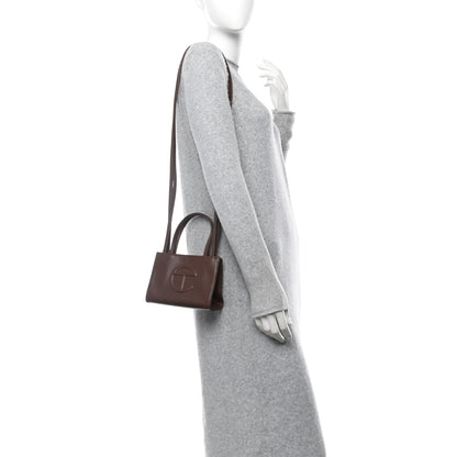 Telfar Vegan Leather Small Shopping Bag Chocolate 2 of 11