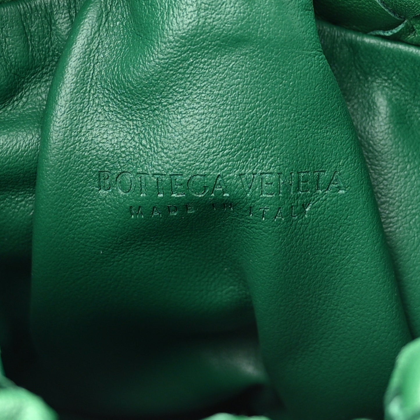 Nappa Intrecciato Mini Bulb Racing Green