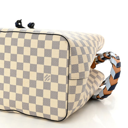 Louis Vuitton Damier Azur Braided Neonoe MM Blue 10 of 11