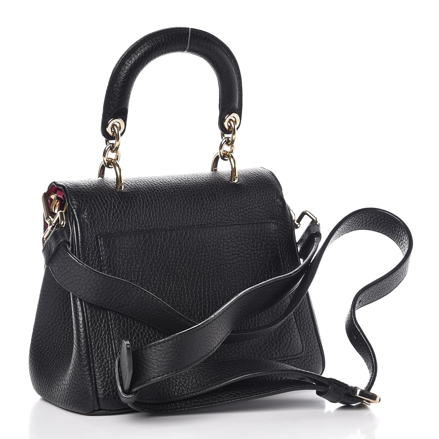 Christian Dior Bullcalf Mini Be Dior Flap Black Fraise 3 of 9