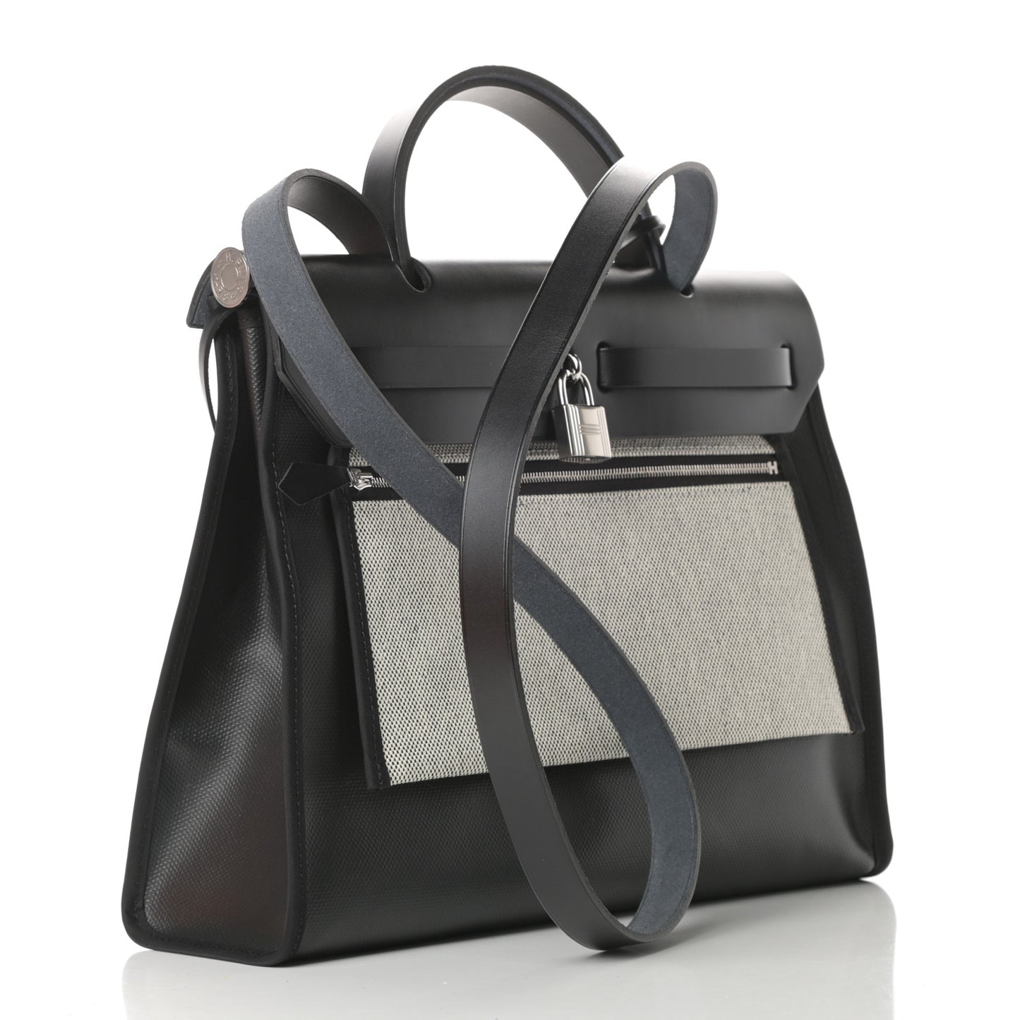 Toile H Berline Vache Hunter Herbag Zip PM 31 Black Ecru