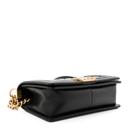 Chanel Lambskin Quilted Medium Boy Flap Black 4 of 11