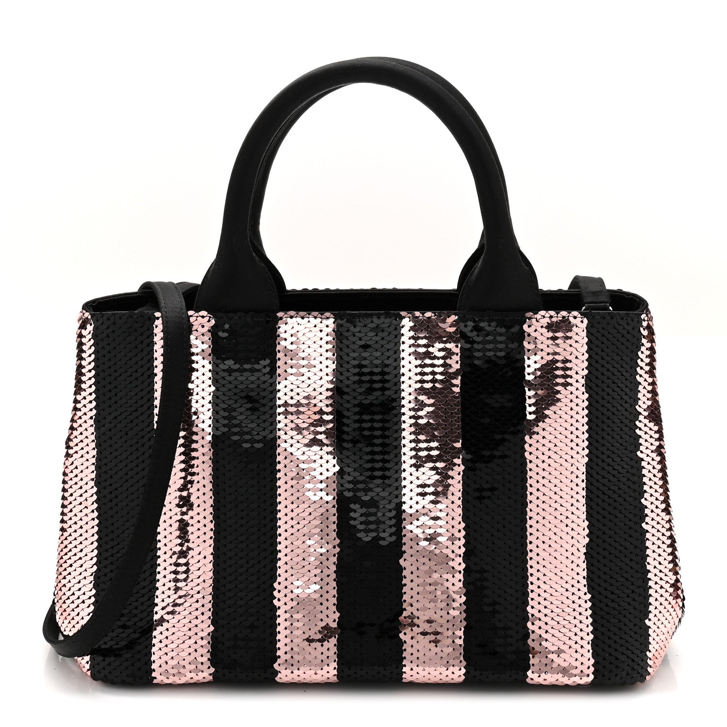 Prada Sequin Broccato Tote Black Cipria 1 of 11