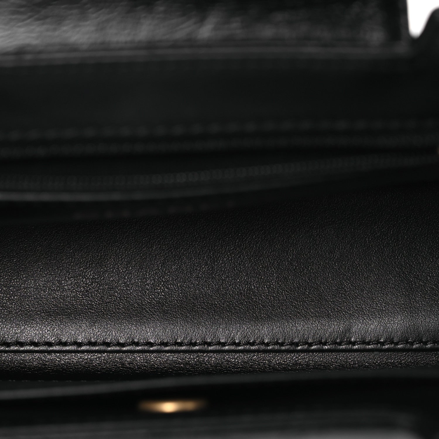 Chanel Shiny Aged Calfskin Quilted Nano Kelly Shopper Black 5 of 13
