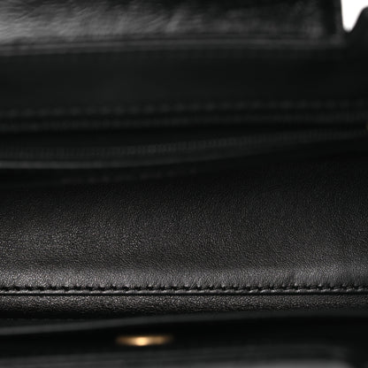 Chanel Shiny Aged Calfskin Quilted Nano Kelly Shopper Black 5 of 13