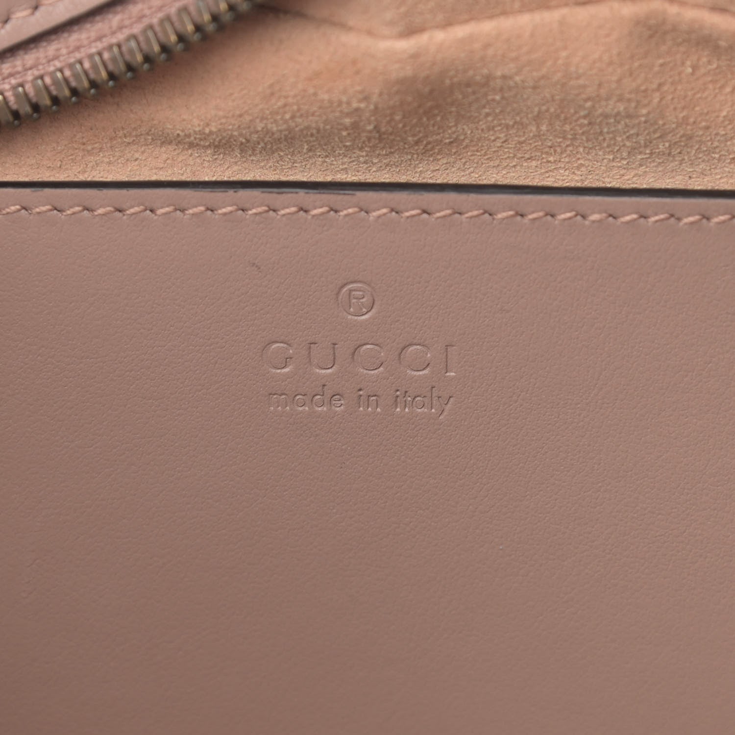 Gucci Calfskin Matelasse Small GG Marmont Chain Shoulder Bag Porcelain Rose 6 of 13