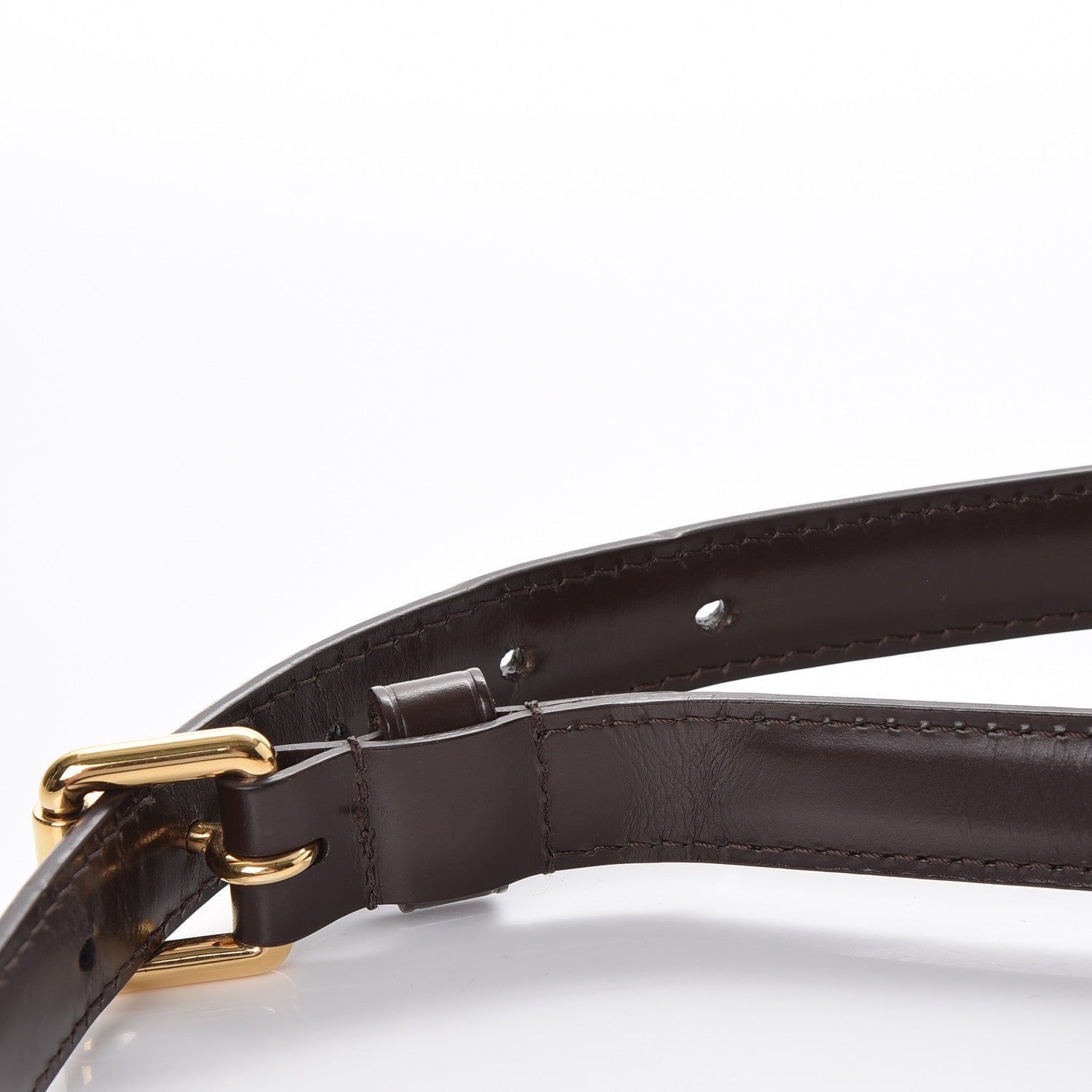 Louis Vuitton Calfskin 16mm Adjustable Shoulder Strap Brown 8 of 8