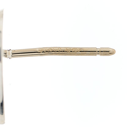 Tiffany Sterling Silver Enamel Mini Return to Tiffany Love Heart Earrings Blue 3 of 3