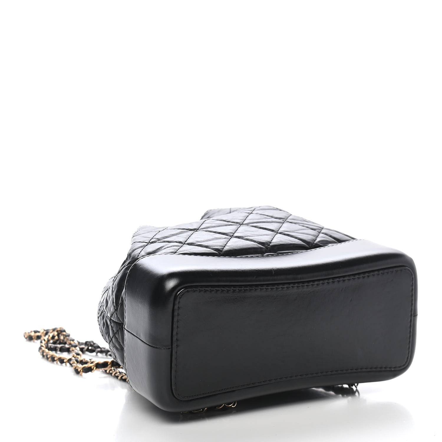 Chanel Aged Calfskin Quilted Small Gabrielle Backpack Black 4 of 10