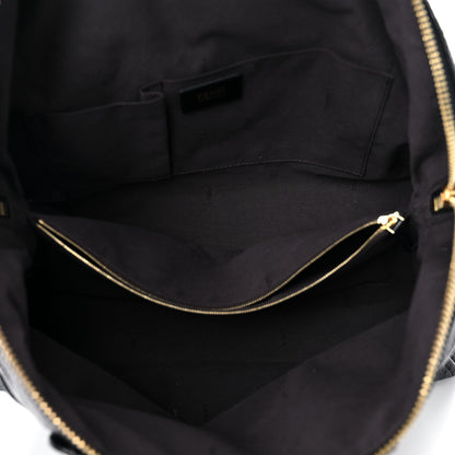 Fendi Pebbled Calfskin Large Chameleon Tote Black 5 of 13