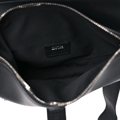 Christian Dior Grained Calfskin Kim Jones Saddle Bag Black 4 of 9