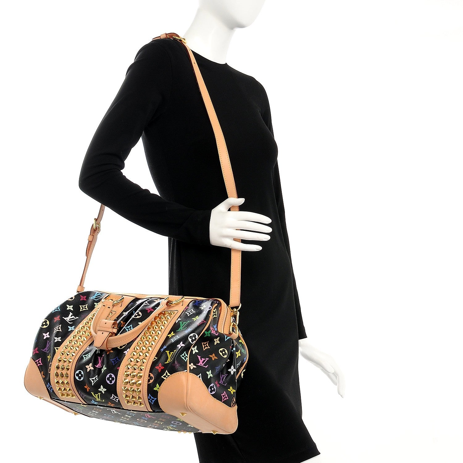 Louis Vuitton Monogram Multicolor Courtney GM Black 2 of 11