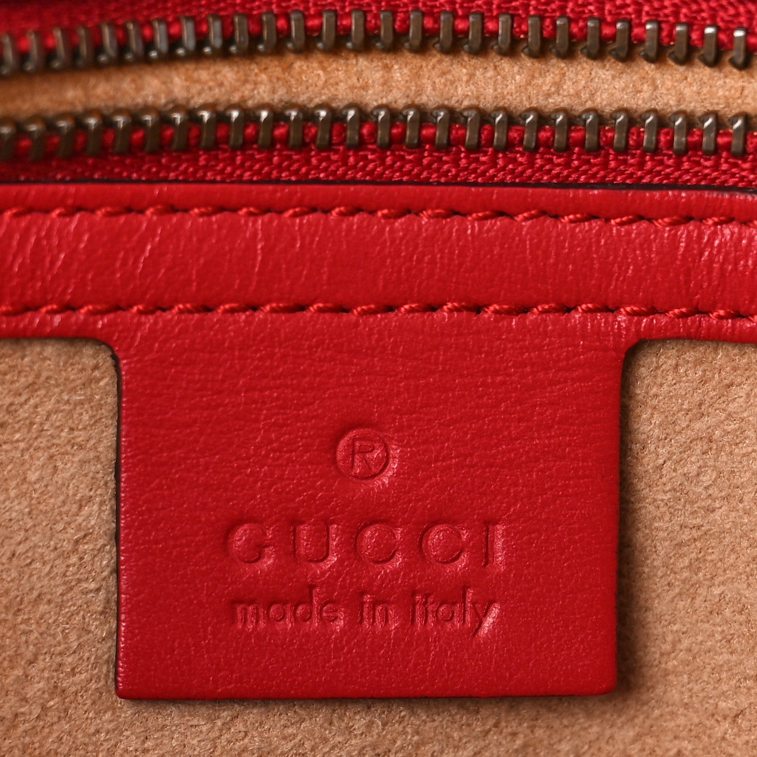 Gucci Calfskin Matelasse Small GG Marmont Shoulder Bag Hibiscus Red 6 of 8