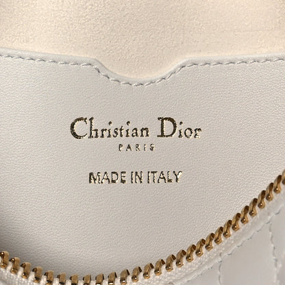 Christian Dior Lambskin Cannage Small Dior Vibe Hobo Bag White 5 of 8