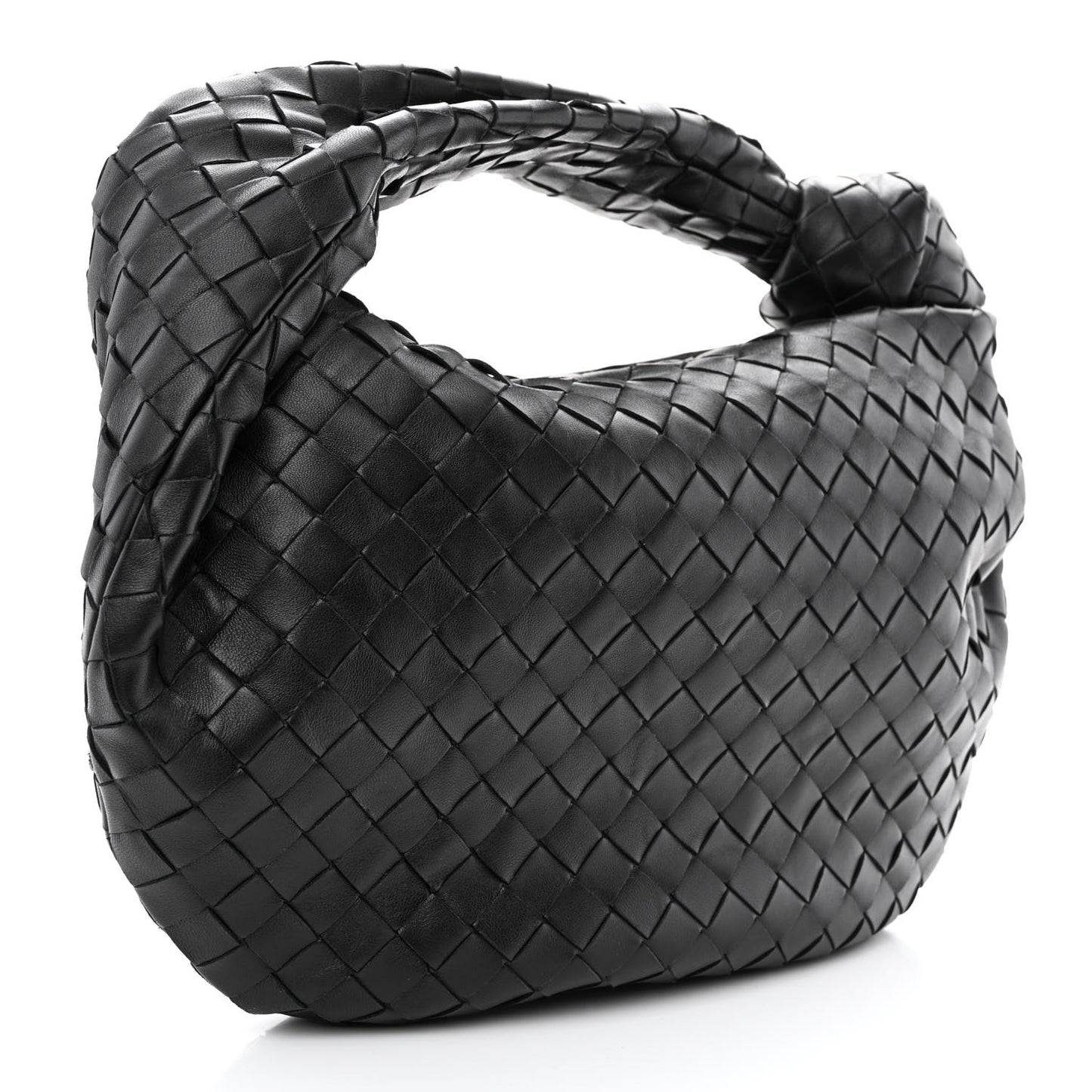 Nappa Intrecciato Teen Jodie Hobo Black