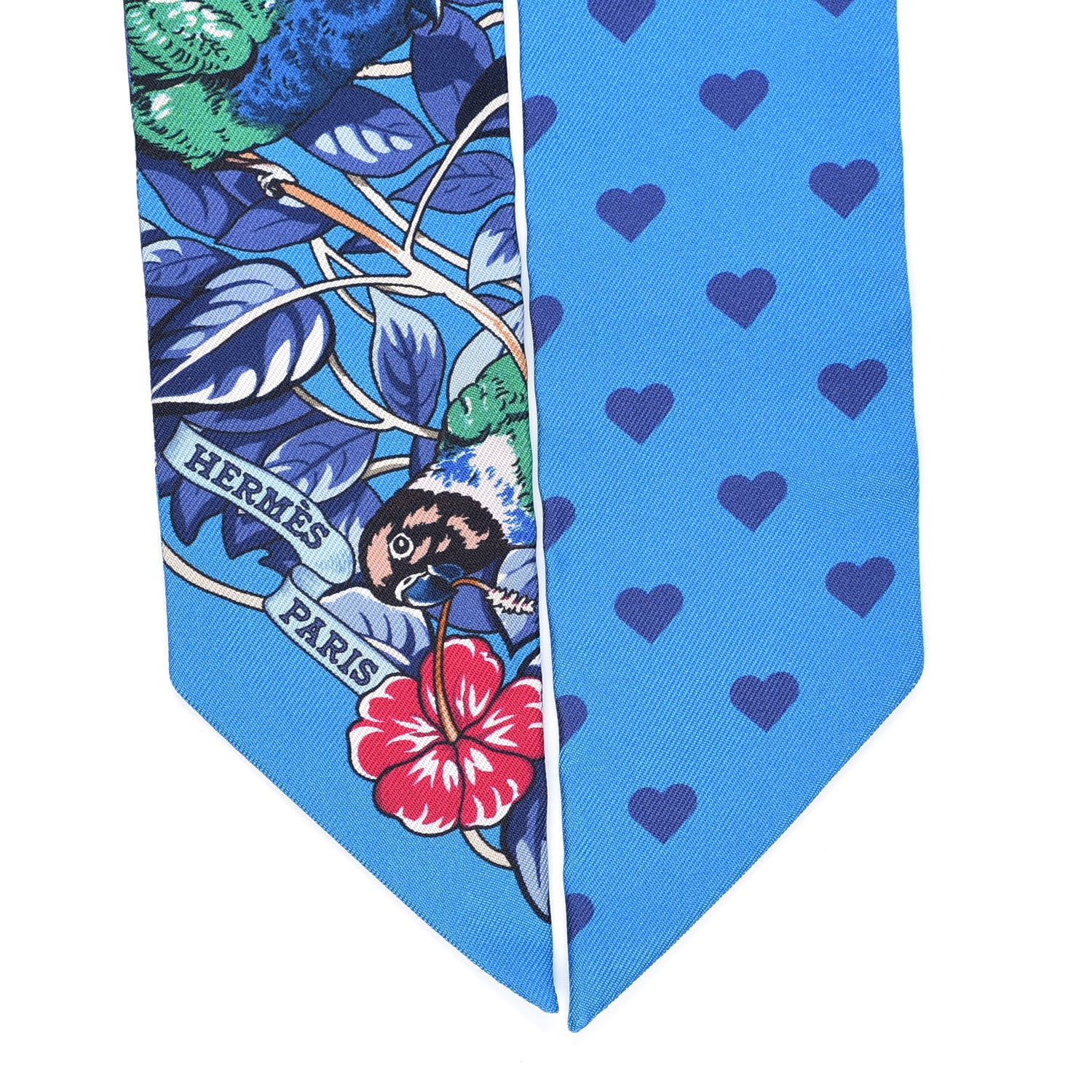 Hermes Silk Jungle Love Love Twilly Bleu Gitane Gris Bleuete 2 of 4