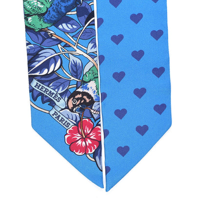 Hermes Silk Jungle Love Love Twilly Bleu Gitane Gris Bleuete 2 of 4