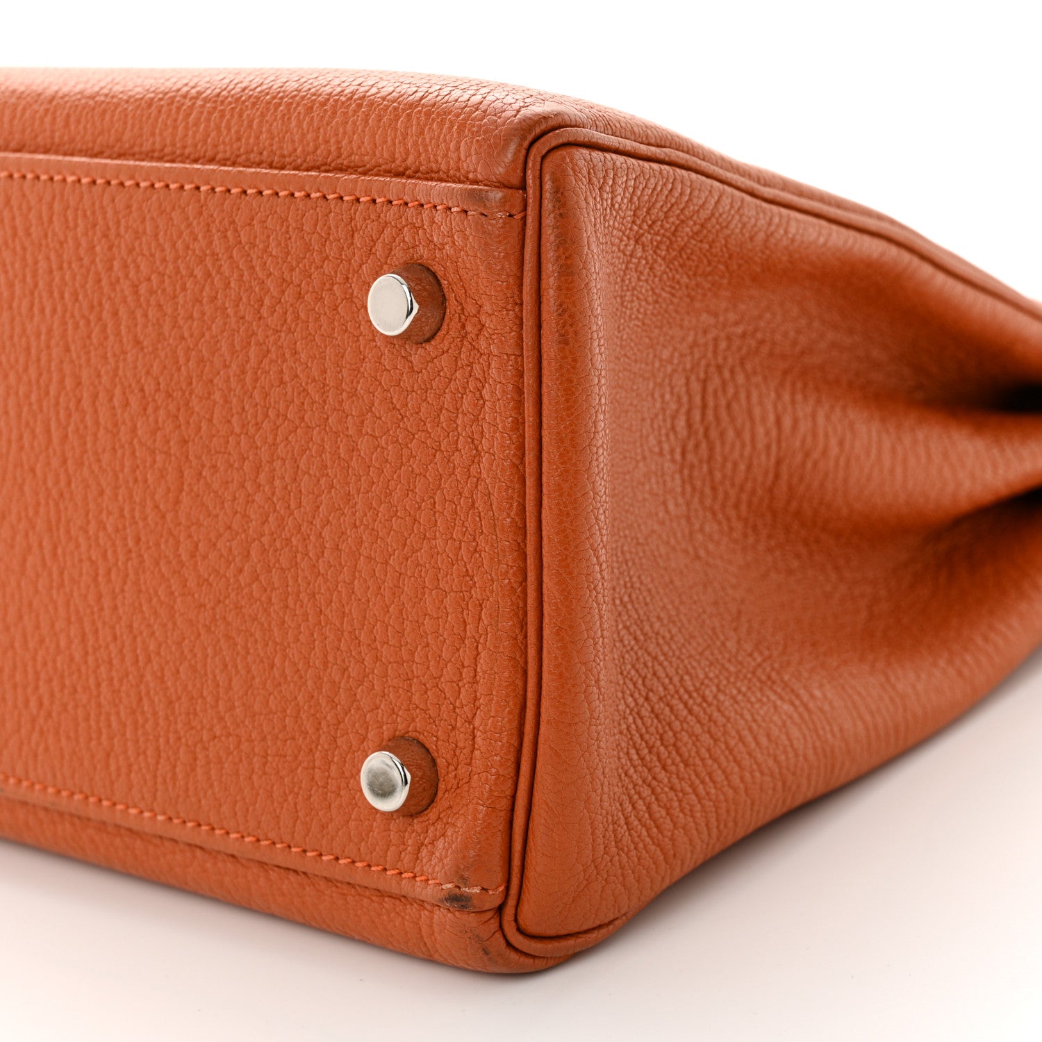 Hermes Chevre de Coromandel Kelly Retourne 32 Orange 10 of 14